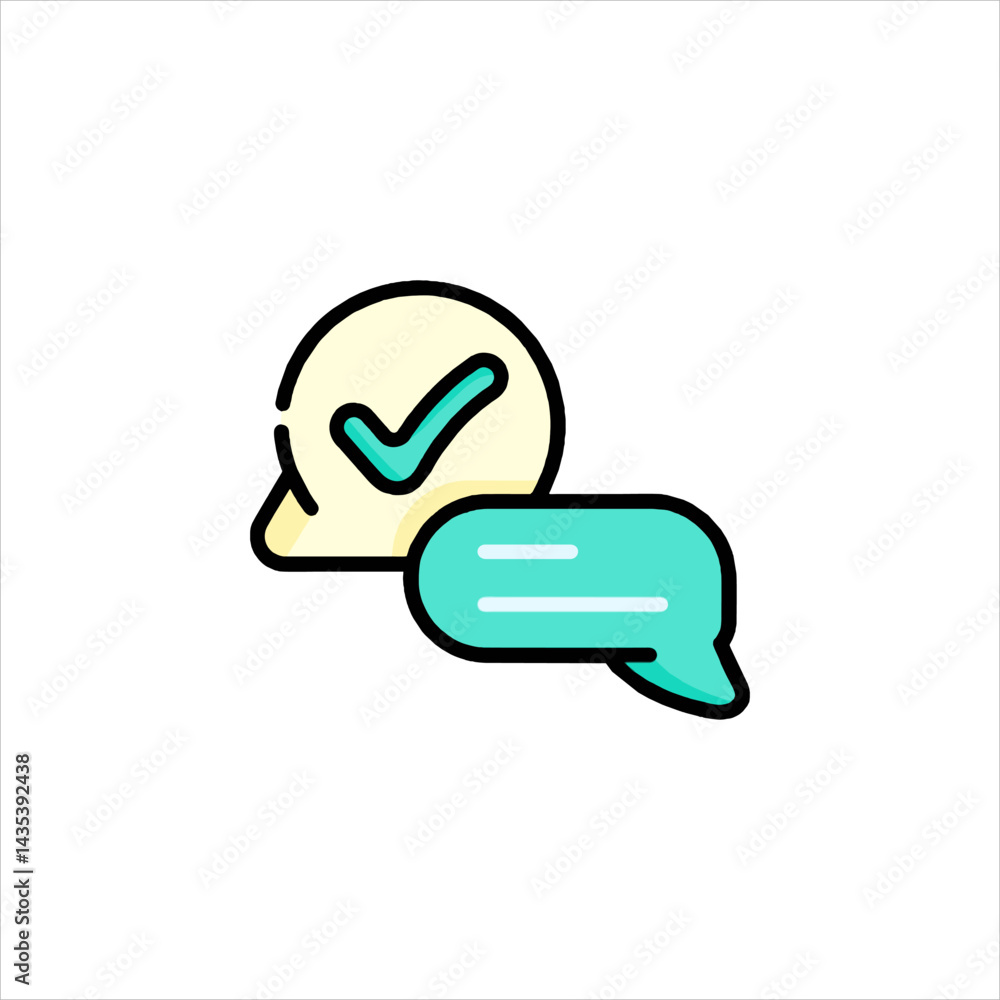 Fototapeta premium chat bubble icon
