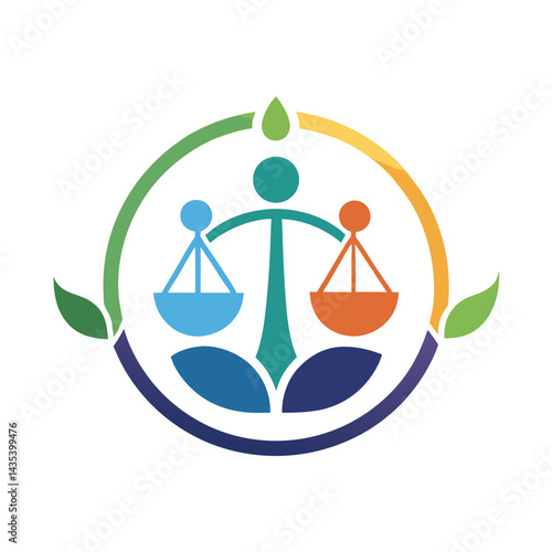 Balanced minimalist logo representing mediation services focused on harmony, equitable resolution, and support in dispute resolution practices for various populations and needs
