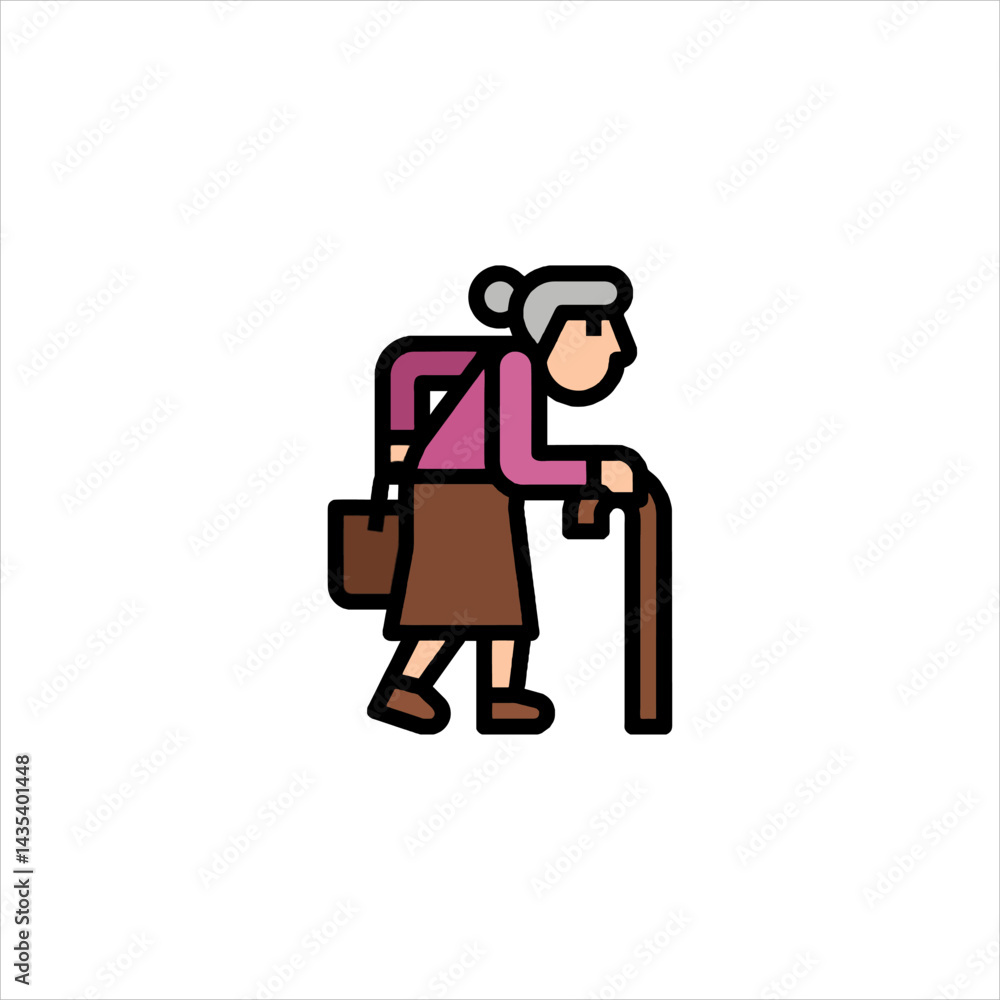 elderly man with suitcase elderly man with suitcase