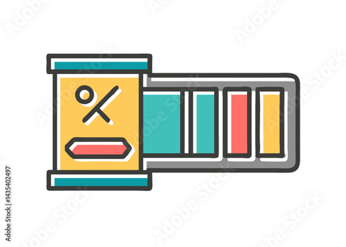 Minimalist illustration of a camera. Simple. Icons.
