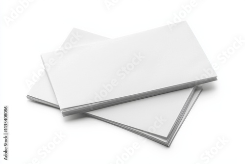 Obraz na płótnie Blank White Paper Mockup on White Background w salonie