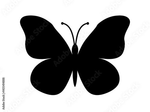butterfly silhouette vector for nature conservation, branding, web graphics, educational visuals, and creative design

