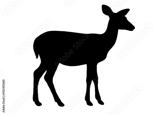 deer silhouette vector for wildlife conservation, hunting designs, branding, web graphics, and creative illustrations
