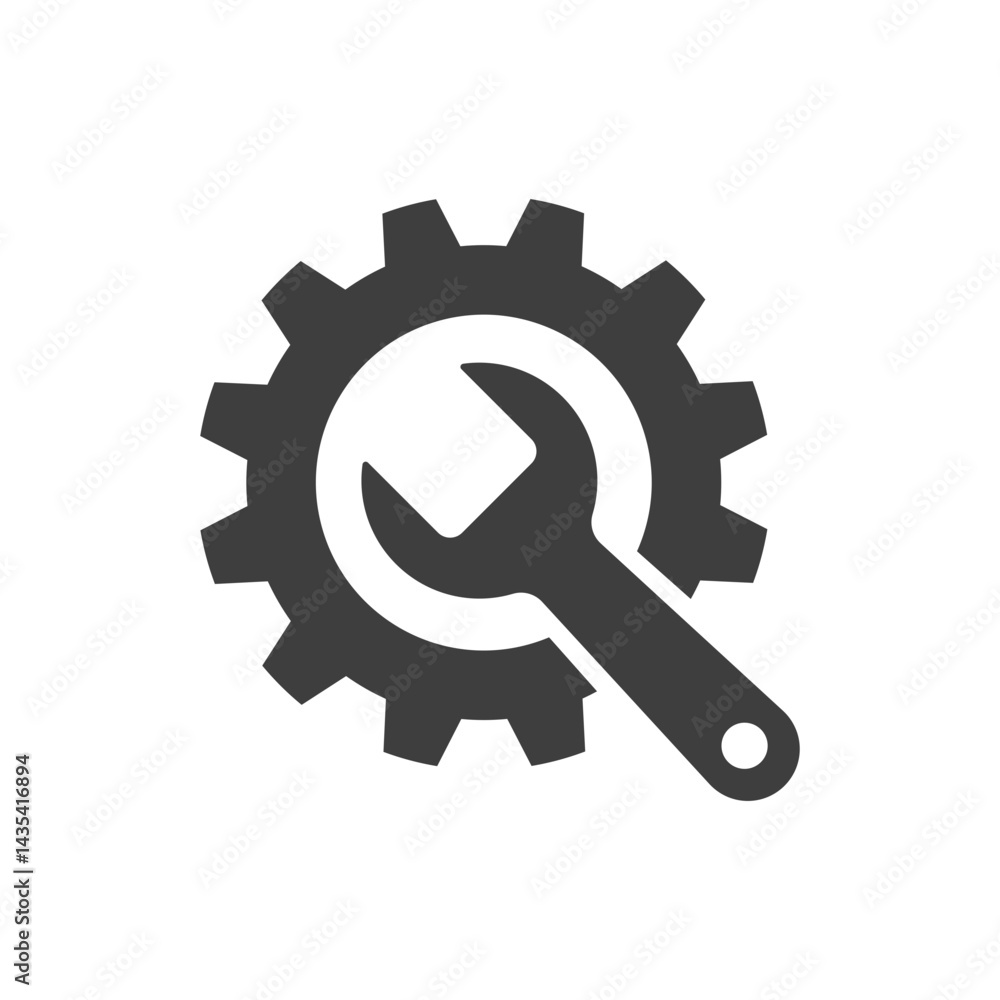 Service tools icon on white background. Service tools icon on white background.