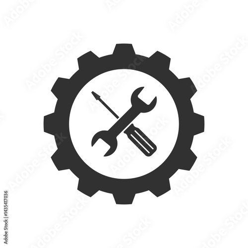 Service tools icon on white background.