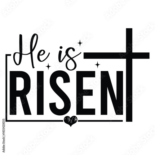 He is risen SVG Art & Illustration