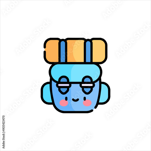 set of funny cartoon superhero