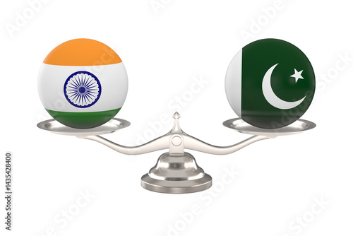 Two balls with flag India, ...