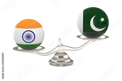 Two balls with flag India, ...