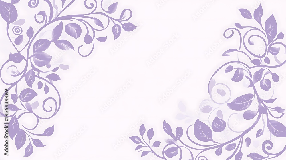 Lavender Floral Frame with White Background. (1) Lavender Floral Frame with White Background. (1)