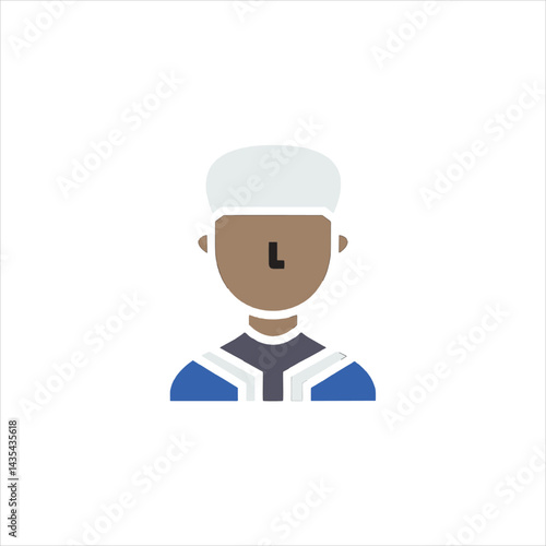 set of funny cartoon chef