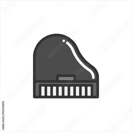piano keys vector illustration