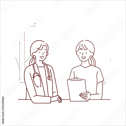 This might help you understand the condition better. Shot of a young doctor using a digital tablet during a consultation with a senior woman style vector design illustrations