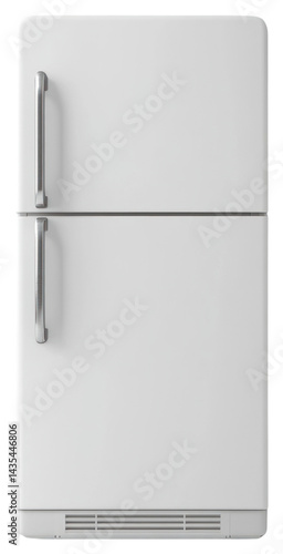 PNG Real white fridge refrigerator appliance minimalist.