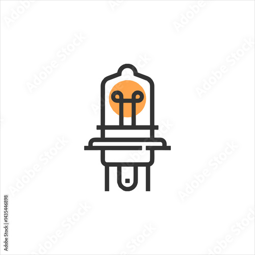 vector illustration of a candle holder