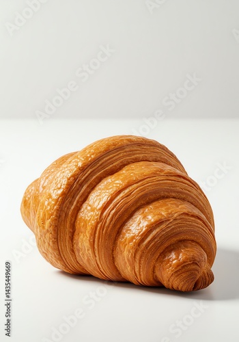Wallpaper Mural Golden Brown Croissant Isolated on White Background Torontodigital.ca