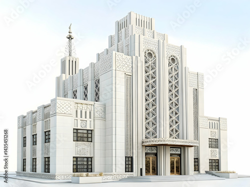Elegant Art Deco Building with Intricate Architectural Design
