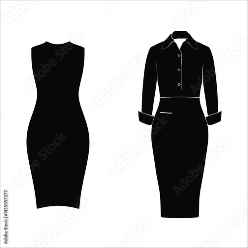 Shop stylish black sheath dress and shirt dress fashion clothing apparel online for women 