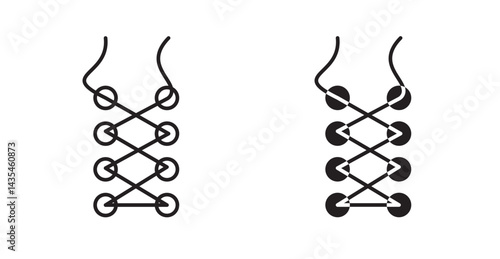 Shoe lace icon