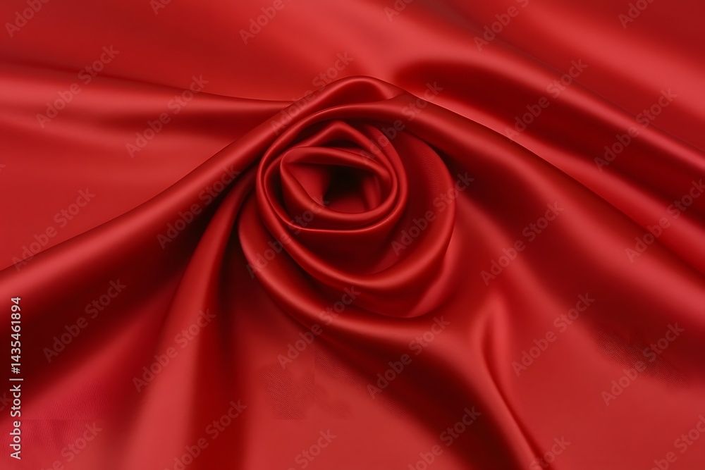 Red Satin Fabric Rose Texture Background Red Satin Fabric Rose Texture Background