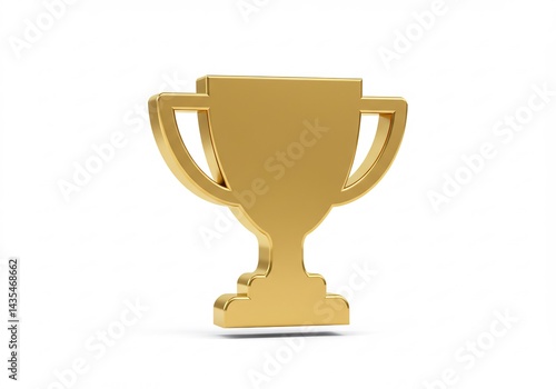 Wallpaper Mural Golden Trophy Symbolizing Achievement and Victory Isolated Torontodigital.ca