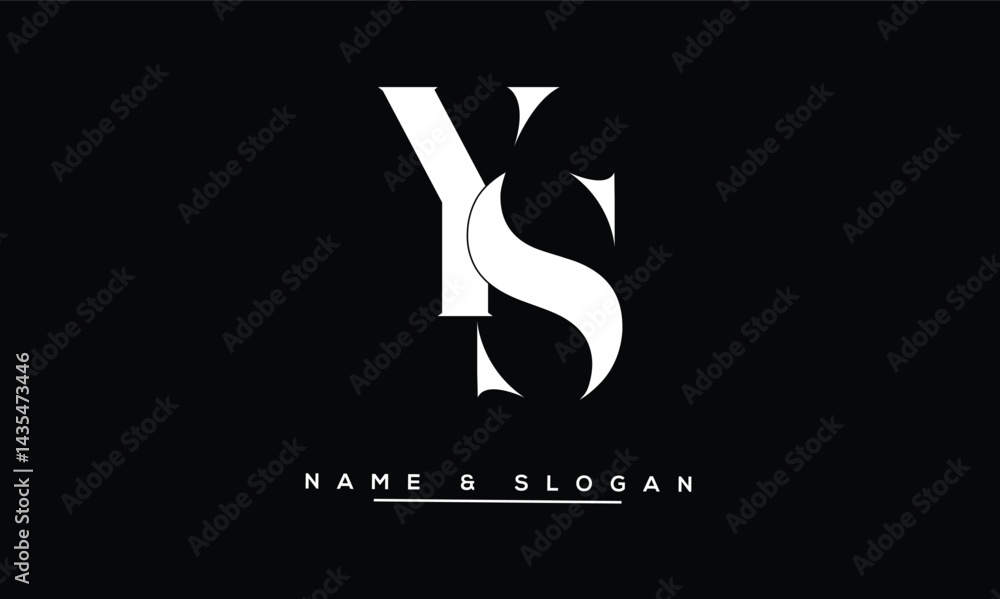 SY, YS Abstract Letters Logo Monogram