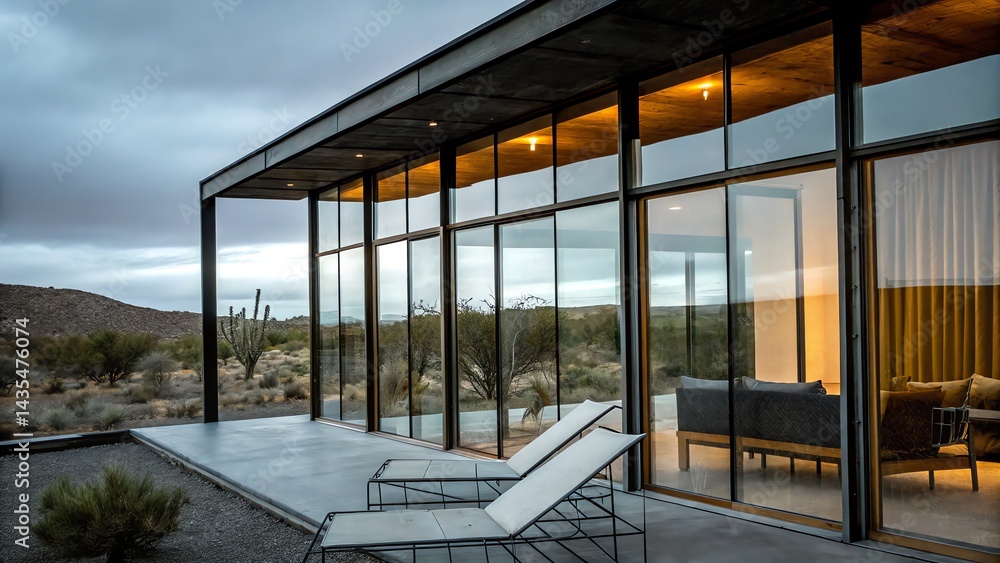 Fototapeta premium Contemporary Home with Astral View