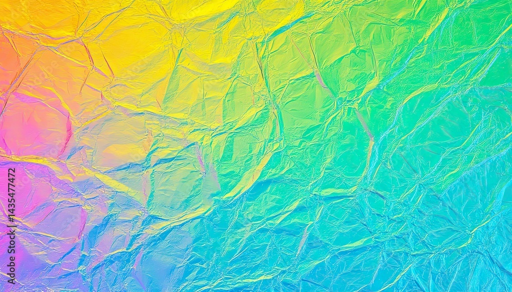 Fototapeta premium Colorful Crumpled Foil
