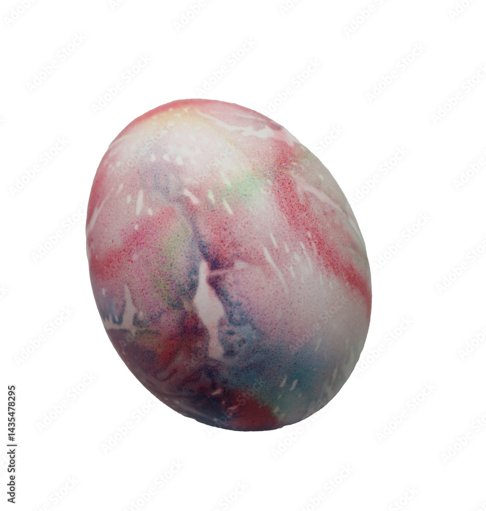 Obraz premium isolated decorative painted easter eggs