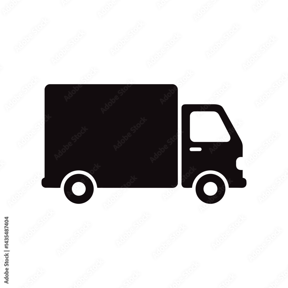 Delivery Truck Icon Simple Vector Illustration of a Cargo Van Delivery Truck Icon Simple Vector Illustration of a Cargo Van