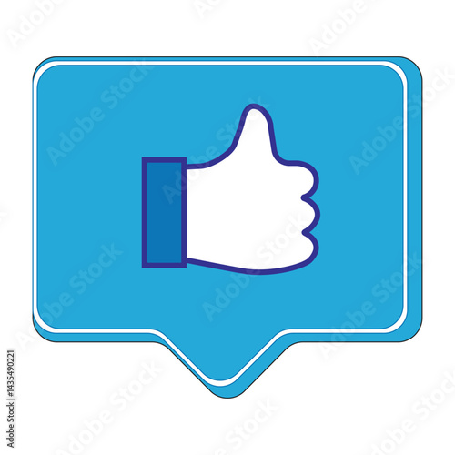 vector illustration of a hand with a symbol
