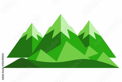 mountain landscape vector illustration