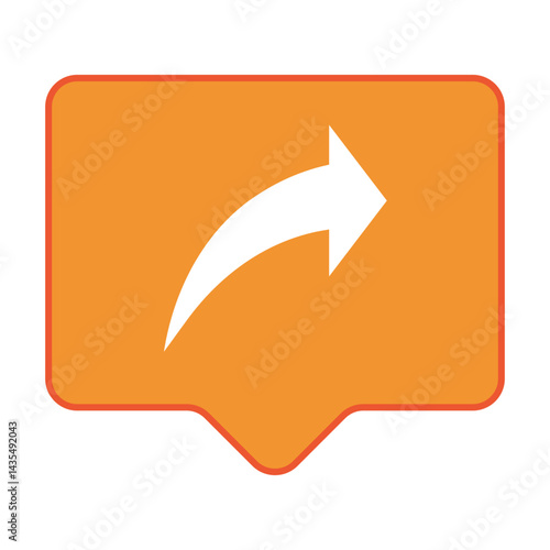arrow icon share vector illustration