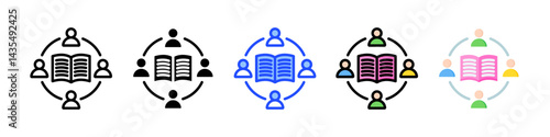 Community Icon Collection With Multiple Styles