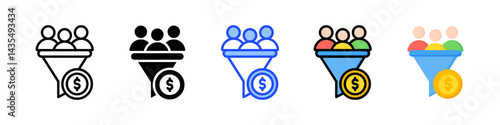 Lead Generation Icon Collection With Multiple Styles