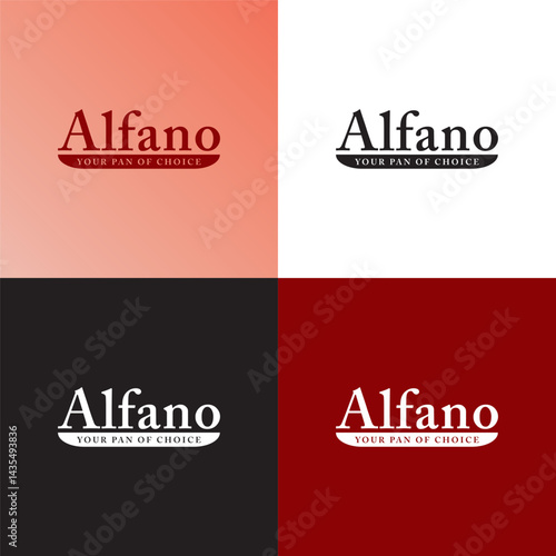 Alfano pan brand logo design