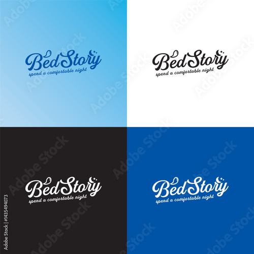Bed Story bed brand logo design