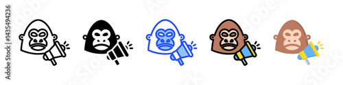 Guerilla Marketing Icon Collection With Multiple Styles