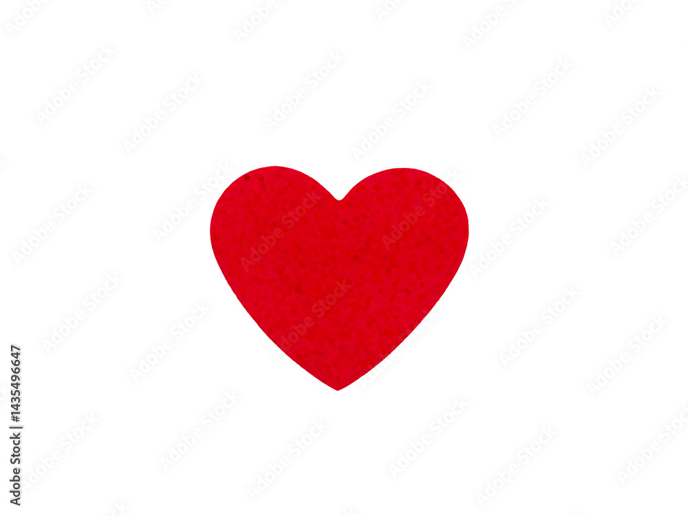 Concept for love and encouragement. Red heart shape made of foam isolated on a white background. . Concept for love and encouragement. Red heart shape made of foam isolated on a white background. .