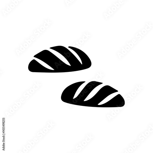 Simple Bread Icon for Food, Bakery, and UI Designs