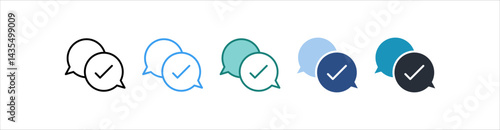 Feedback Icon In Different Style Vector