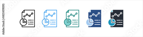 Result Icon In Different Style Vector