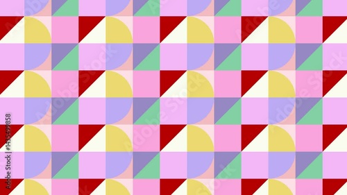 Wallpaper Mural Geometric Shapes Seamless Loop 4K | Abstract Motion Background for Video Editing and VFX Torontodigital.ca