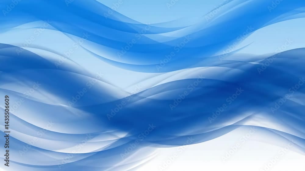 Abstract Flowing Blue Waves: Serene Motion Background for Visual Projects Abstract Flowing Blue Waves: Serene Motion Background for Visual Projects