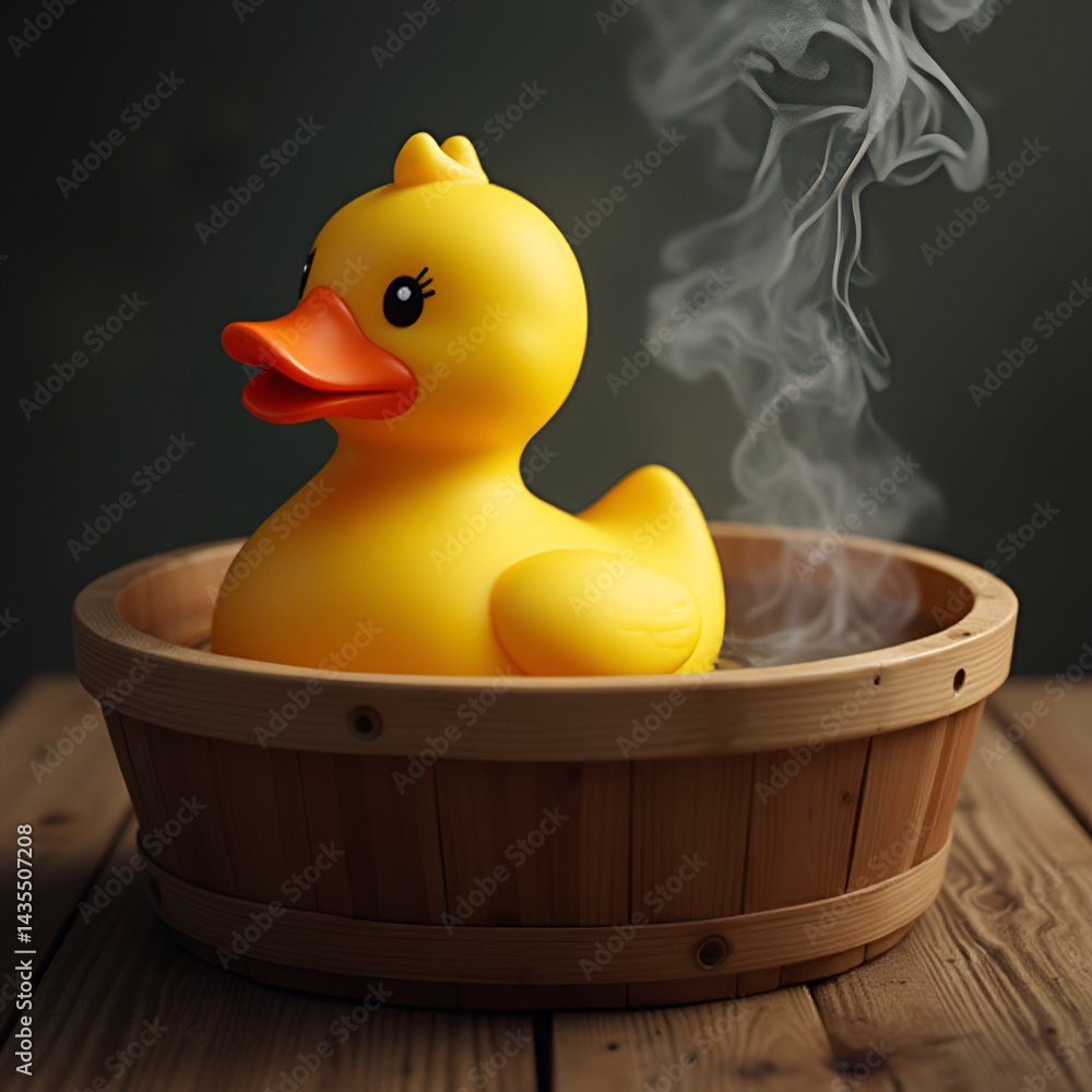 rubber duck in bath