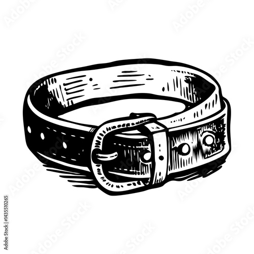 A sketchy style illustration of pirate belt