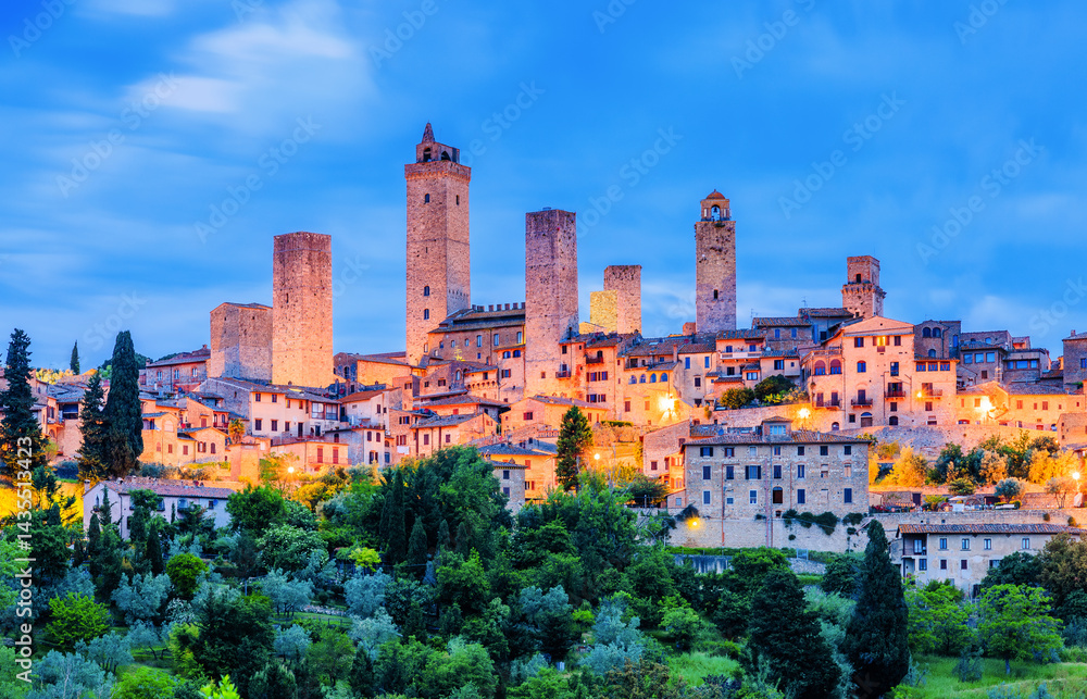 Fototapeta premium San Gimignano, province of Siena.
