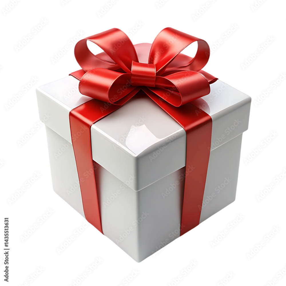 Obraz premium gift box isolated on white