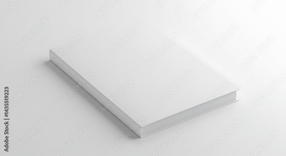 Fototapeta premium Blank Hardcover Book Mockup for Presentation or Design Template