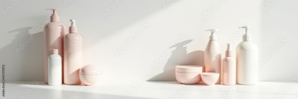 Elegant empty product display, pristine white backdrop, ready for showcasing , branding, platform Elegant empty product display, pristine white backdrop, ready for showcasing , branding, platform